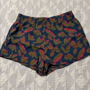 Prana Blue and Green Patterned Shorts